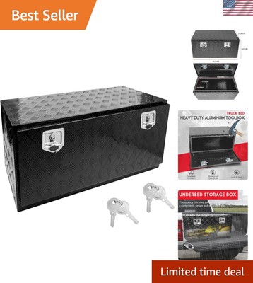 36'' x 18'' Heavy-Duty Truck Tool Box with Dual Locks - Safe Storage Organizer
