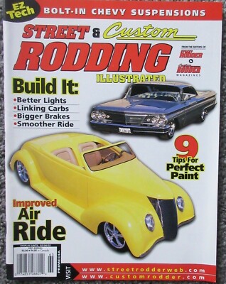 2001 STREET & CUSTOM RODDING MAGAZINE HOT ROD CHEVY FORD COLOR PHOTOS + MOR