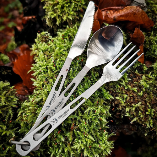 Titanium Camping Flatware, Titanium Spork Spoon Chopsticks Knife Straw Cutlery S - Picture 3 of 12