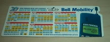 1996 Toronto Blue Jays 20th Anniversary Schedule Magnet Bell Mobility 