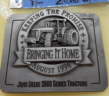 John Deere Keeping the Promise 1994 Belt Buckle