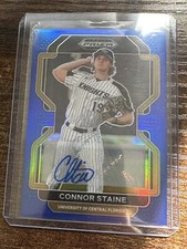 2022 Panini Prizm Draft Picks Connor Staine Blue Auto 90/99