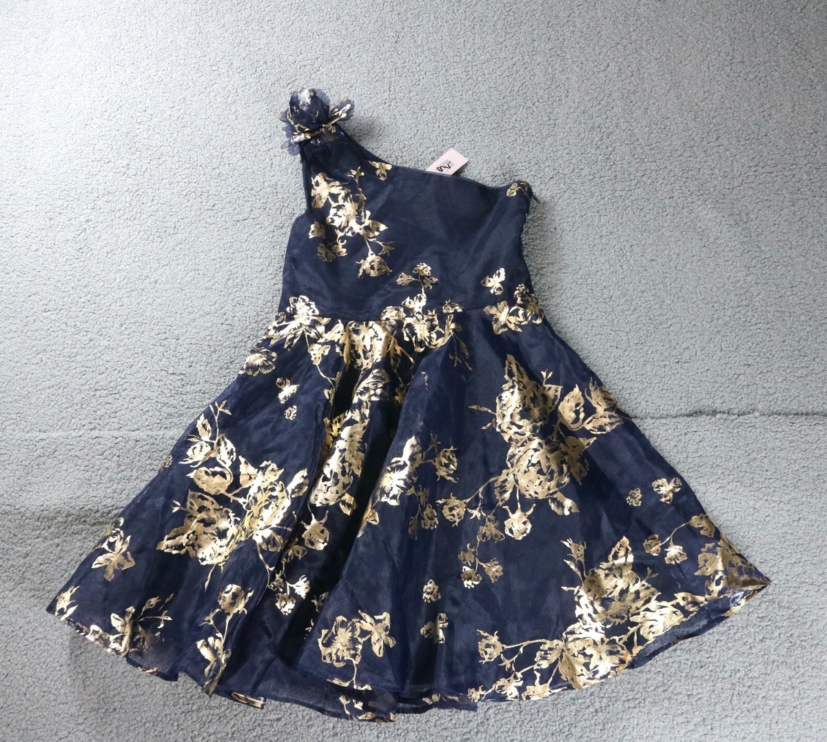 marchesa notte blue floral dress Midi Size 6 yellow sleeveless cross neck Marchesa Notte Cocktail Dress in blue brings runway Marchesa Cocktail Dress - Blue