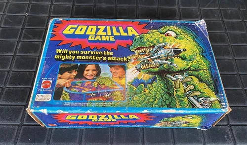 Vintage Rare 1978 Mattell Godzilla Game In Original Box HTF GREAT GRAPHICS