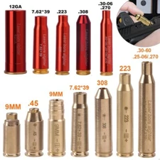 Laser Bore Sight Sighter BoreSighter Red Dot Laser Cartridge Batteries Included