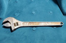 Vintage CRESCENT TOOL 18 inch Adjustable Crescent Wrench made in USA Crestoloy