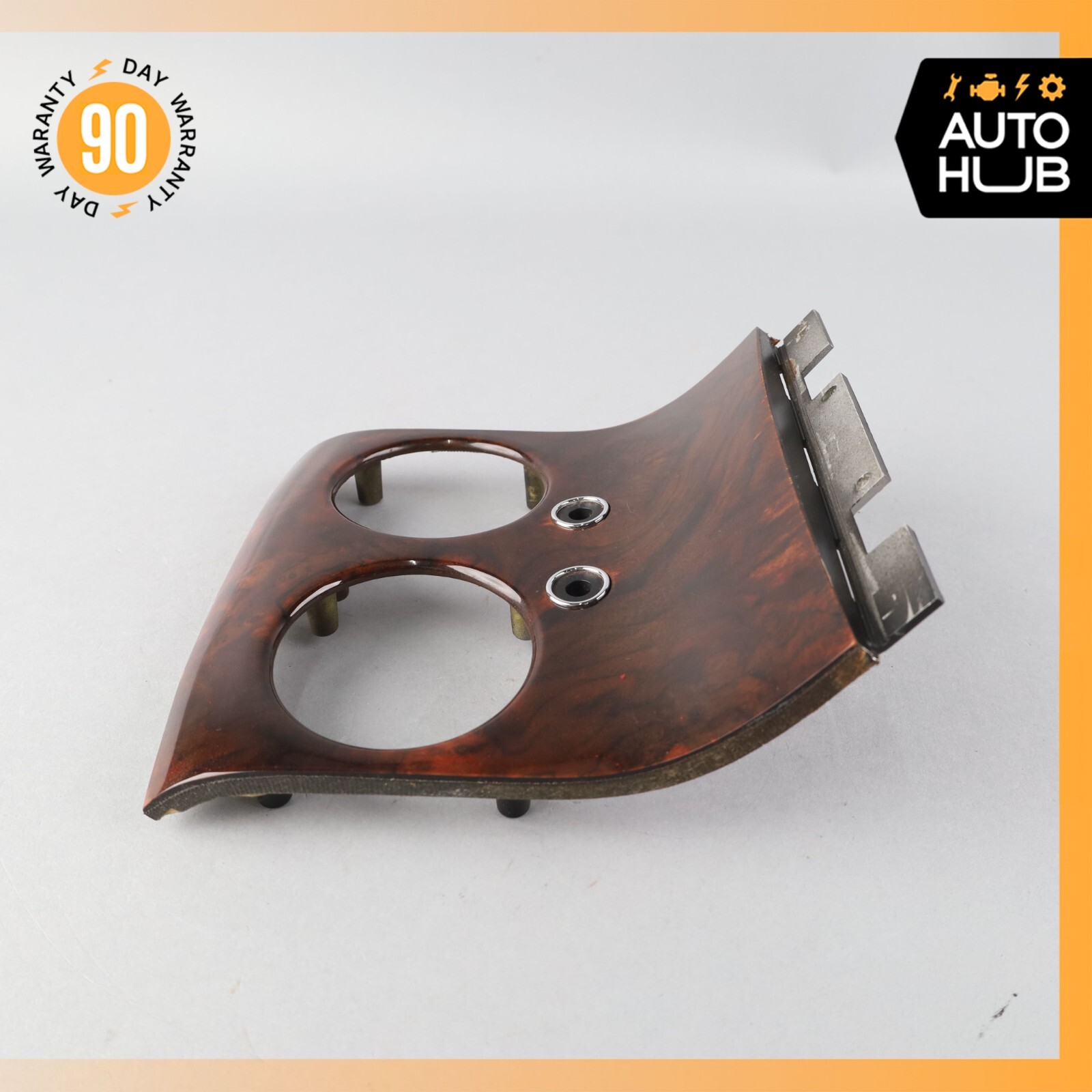 03-17 Bentley Continental GT Rear Center Console A/C Air Vent Trim Wood OEM