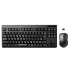 ELECOM Keyboard [Mouse Set] Wireless Receiver Included Membrane Compact Keyboard