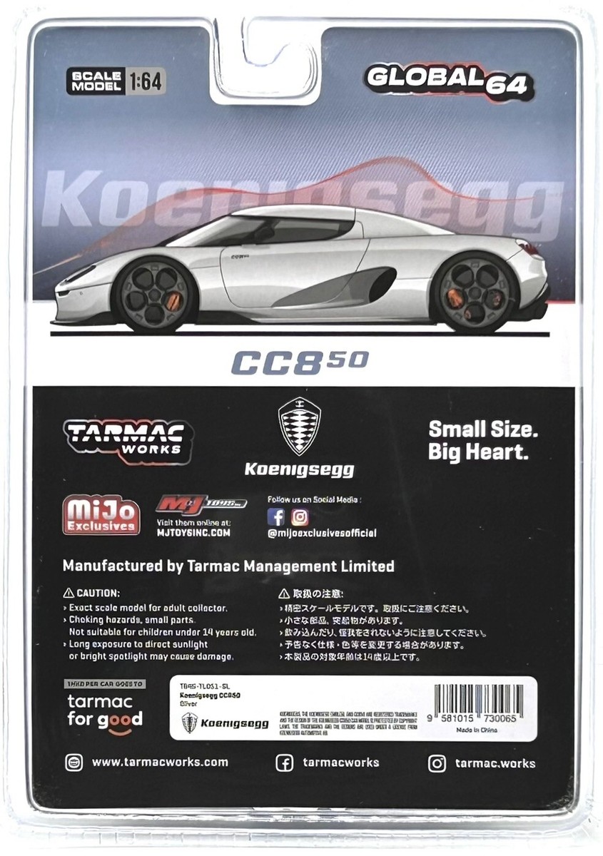 TARMAC WORKS CHASE KOENIGSEGG CC850 GLOBAL64 HOBBY EXCLUSIVE