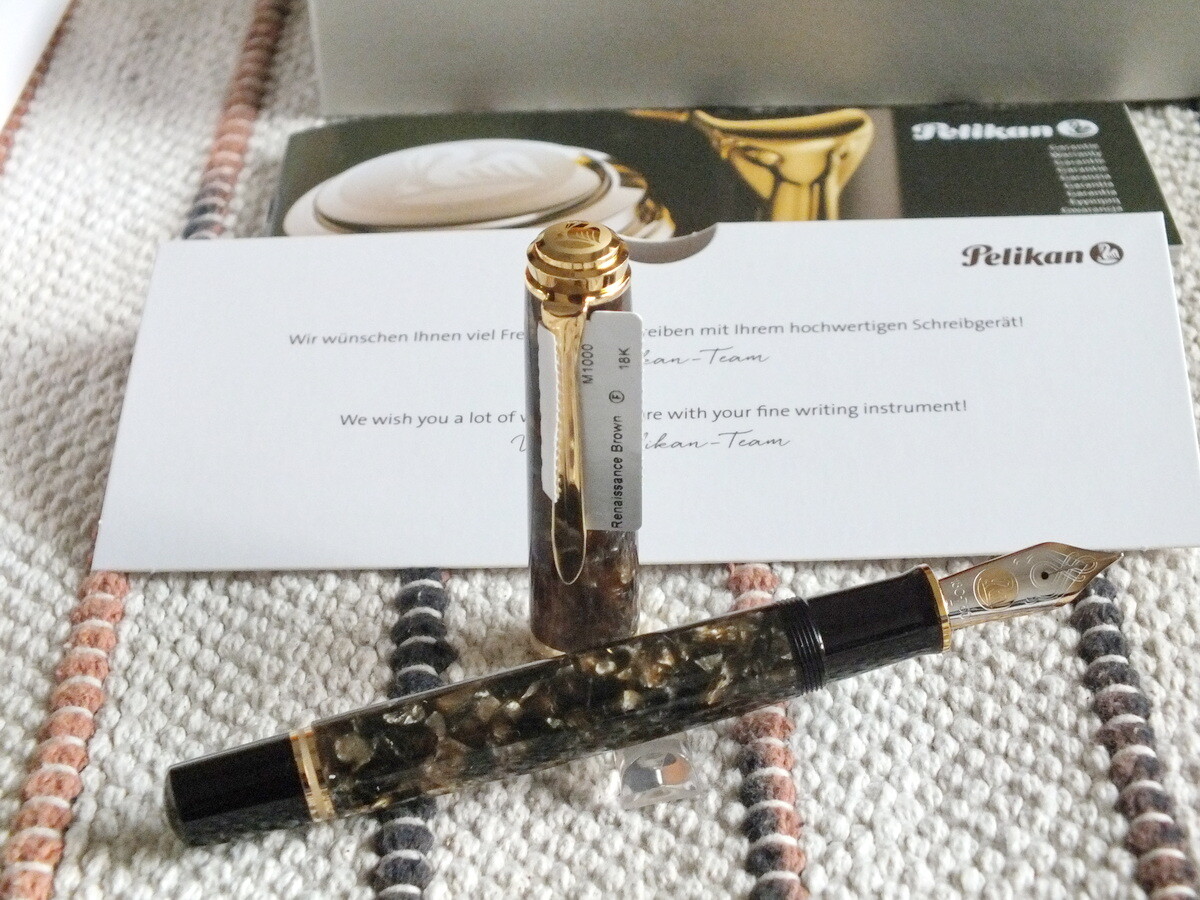 Pelikan Souveran M1000 S.E Renaissance Brown 18K Fountain Pen DHL
