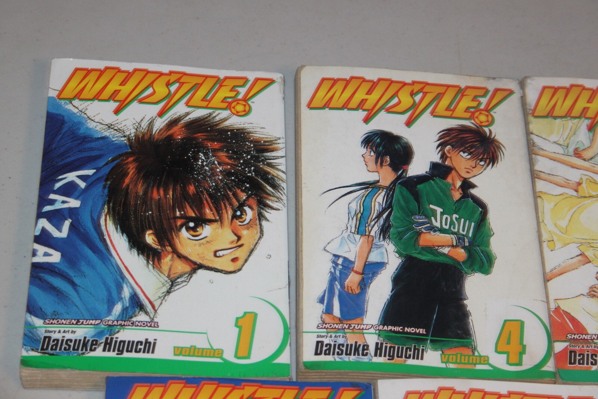 Whistle Volumes 1,4,6,8,22 Manga Graphic Novels, Lot of 5