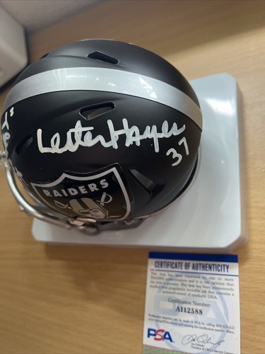 Lester Hayes Signed Autographed Blaze Alternate Raiders Mini Helmet PSA/COA - Picture 4 of 20