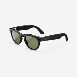 Ray-Ban Meta Headliner (Refurbished), Shiny Black / G15 Green Polarised, Standar