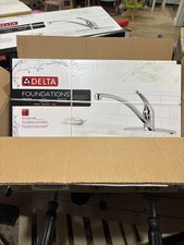 Delta Foundations Single Handle Kitchen Faucet Chrome 10900LF. New In Box.