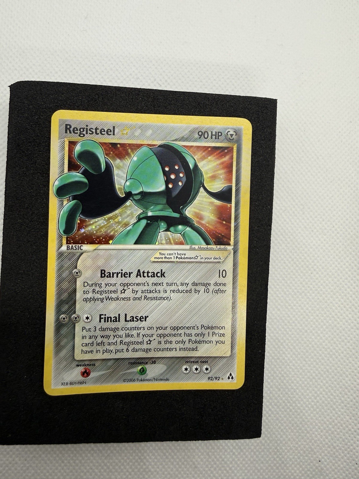 Pokemon TCG Registeel Gold Star  #92/92 Legend Maker