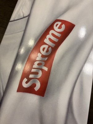 Supreme Box Logo T-shirt Skateboard Deck White Red FW22 with