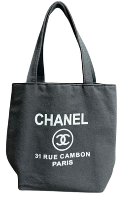 CHANEL ブラック ハンドバッグ 31 RUE CAMBON CHANEL Tote Bag Canvas Black 31 RUE CAMBON PARIS Women France
