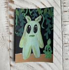 ACEO ORIGINAL Wood Creature cryptids Painting 2026 DOODLEALLADAY SIGNED OOAK — photo 1