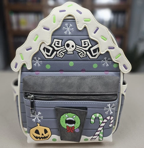 Bioworld Nightmare Before Christmas Gingerbread House Mini Backpack NWT Purse