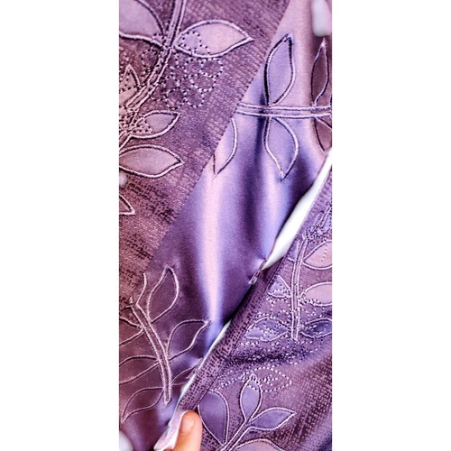 Adrianna Papell size 10 2Pcs Silk dress Floral Jacquard embordered mother bride - Picture 5 of 16