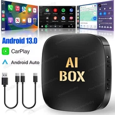 Wireless CarPlay AI box Android Auto WIFI Adapter Converter w/Netflix YouTube