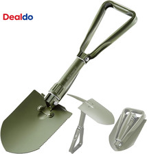 Pelle de Camping Pliante Militaire 23" avec Couvercle,Pelle Portable avec Haute Manganèse