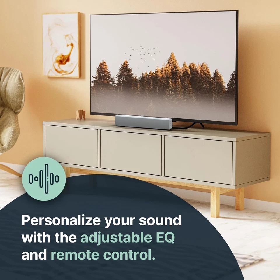 kleine Soundbar, weiß, gute Preis / Leistung, Fernb,Majority Bowfell, GEPRÜFT - Bild 2 von 4