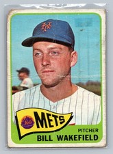 1965 Topps BILL WAKEFIELD New York Mets VINTAGE MLB #167 FAST SHIP