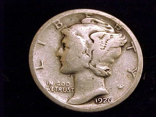 1926-S Mercury Dime, Good Grade.