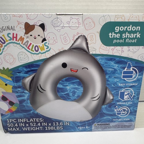 Squishmallows River Float Gordon the Shark Pool by Big mouth, 4 ft NIB original - Picture 2 of 2