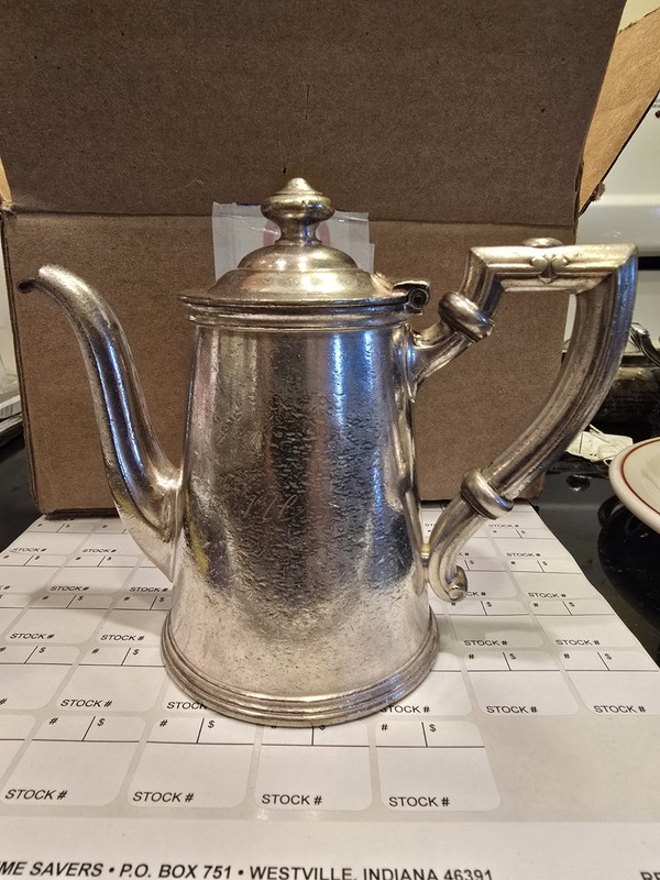 Erie Railroad R.Wallace Silver Teapot