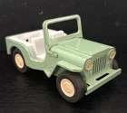 1960's 70's Tonka Metal Diecast Mini Jeep Minty Green Fold Down Window - NICE!