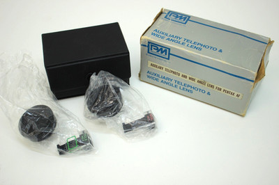 LENMAR Auxiliary Wide & Telephoto Lens for Pentax AF NOS w/ Caps Lot of 2