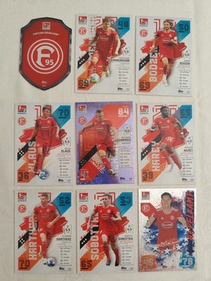 Match Attax Bundesliga 21/22 Team Set Fortuna Düsseldorf Alle 9 Karten 2021/2022