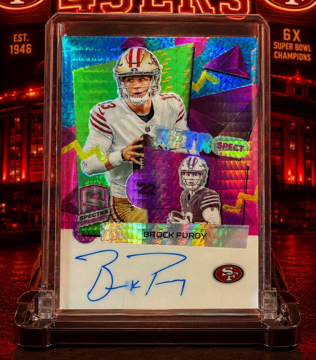Brock Purdy Panini Spectra 2023 Rookie Autographs #RS-BP Auto 10 / 15 49ers