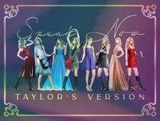 TAYLOR SWIFT Speak Now Taylor's Version holographic Lithograph Poster 18"x24"