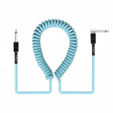 Coiled Bass Guitar Cable Long-Lasting Curly Instrument Cord Pristine Audio
