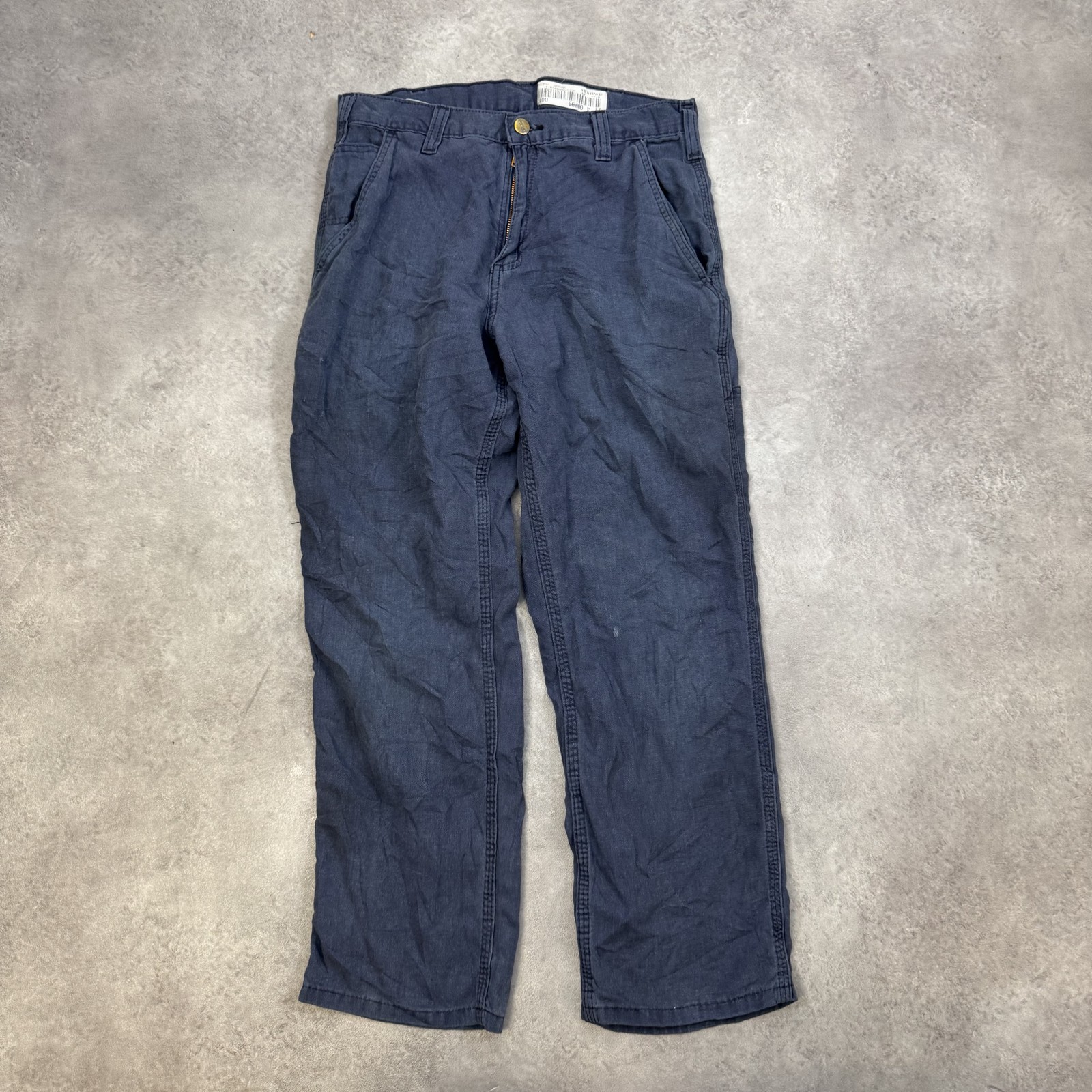 Pantalones de peto Carhartt para hombre 30" pantalones holgados, azul marino