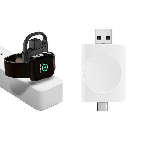 Pour IWatch Chargeur Portable USB + Type-C Double Prise Montre Chargeur Sans Fil - Photo 3 sur 11
