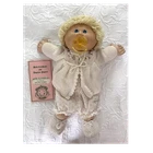 Cabbage Patch Kids Preemie Delora Darby Baby Doll Blonde Hair Birth Certificate