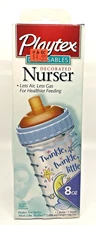 Playtex Baby Disposables Decorated Nurser Bottle 8oz Twinkle Star VTG 2001