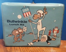 Bullwinkle Blue Vinyl Lunch Box, 1963
