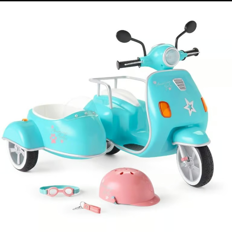 America Girl Hit the Road Scooter & Sidecar for 18-inch Dolls
