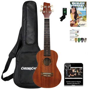 Sawtooth Ahogany Concert Ukulele Kit avec leçons & Tuner