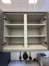Kitchen Wall Cabinets Units Linen Grey Standard Height 720mm, 150mm -1000mm UK