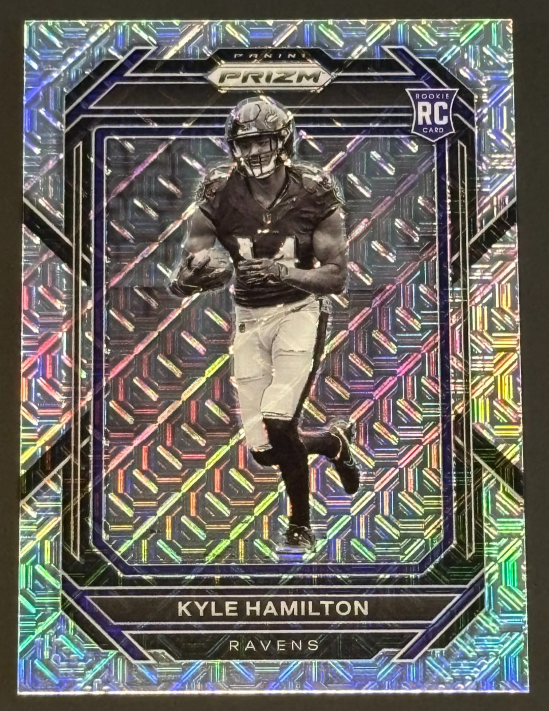 2022 Panini Prizm Kyle Hamilton #342 Rookie RC Mojo Variation #d 8/25 Ravens SSP