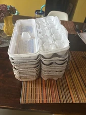 Empty Egg Dozen Cardboard Styrofoam Cartons | Holds 12 Eggs - Pack of 13