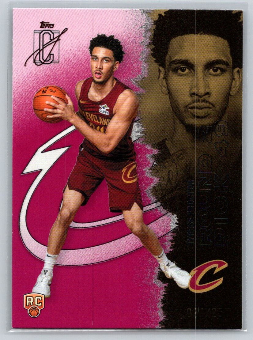 2025-26 Topps Signature Class #141 Tyrese Proctor Coral #/299 Rookie