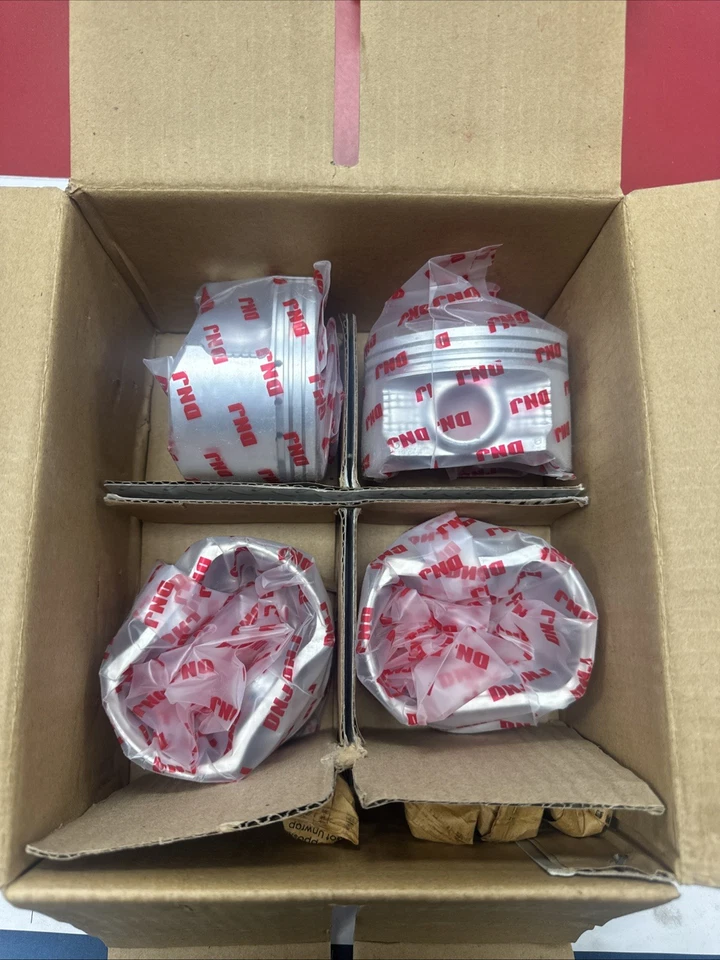 Pistones estándar DNJ P155 para 99-05 Chrysler, Dodge, Mitsubishi 2.4L 2351cc Foto 2 de 4