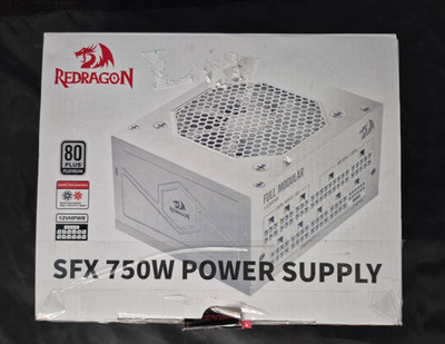 Redragon PSU015W 80+ Platium SFX 750 Watt Power Supply White Open Box